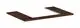 Hansgrohe-HG-Xelu-Q-Konsole-780-550-mit-Ausschnitt-mittig-fuer-Aufsatzwaschtisch-geschliffen-500-480-Nussbaum-Dunkel-54094630 gallery number 1